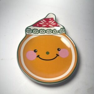 Temp-tations Smiley Gingerbread Man Face WINTER WHIMSY Christmas Spoon Rest